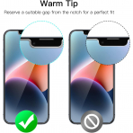 JETech iPhone 16e Temperli Cam Ekran Koruyucu 