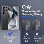 JETech Galaxy S24 Ultra MagSafe Uyumlu Mat Klf-Black