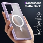 JETech Galaxy S24 Ultra MagSafe Uyumlu Mat Klf-Lilac