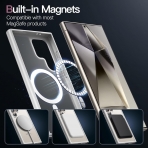 JETech Galaxy S24 Ultra MagSafe Uyumlu Mat Klf-Silver