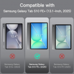 JETech Galaxy Tab S10 FE Plus Klf-Black 