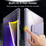 JETech Galaxy Tab S10 FE Rotating Klf-Lavender