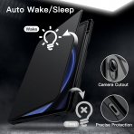 JETech Galaxy Tab S10 FE Rotating Klf-Black