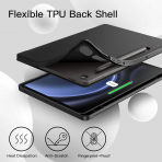 JETech Galaxy Tab S10 FE Standl Klf-Black