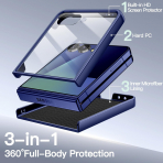JETech Galaxy Z Flip 7 Uyumlu Klf-Blue