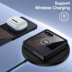JETech Galaxy Z Flip 7 Uyumlu Klf-Black