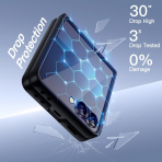 JETech Galaxy Z Flip 7 Uyumlu Klf-Black