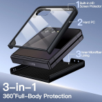 JETech Galaxy Z Flip 7 Uyumlu Klf-Black