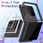 JETech Galaxy Z Flip 7 3 1 Arada Klf-Black