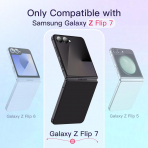 JETech Galaxy Z Flip 7 3 1 Arada Klf-Black
