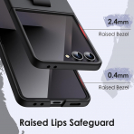 JETech Galaxy Z Flip 7 Uyumlu Klf-Black