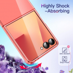 JETech Galaxy Z Flip 7 Kristal Klf-Coralred