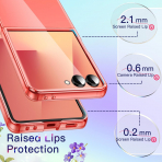 JETech Galaxy Z Flip 7 Kristal Klf-Coralred