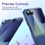 JETech Galaxy Z Flip 7 Kristal Klf-Blue