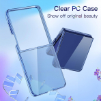 JETech Galaxy Z Flip 7 Kristal Klf-Blue