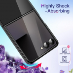 JETech Galaxy Z Flip 7 Kristal Klf-Black