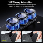 WSKEN Galaxy Z Fold 6 Kamera Lens Koruyucu (3 Adet)-Black
