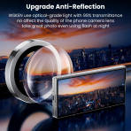 WSKEN Galaxy Z Fold 6 Kamera Lens Koruyucu (3 Adet)-Silver