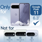 JETech Google Pixel 11 Manyetik �effaf K�l�f-Clear