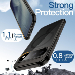 JETech Google Pixel 11 Manyetik �effaf K�l�f-Black