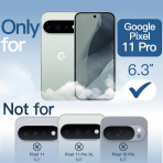 JETech Google Pixel 11 Pro Manyetik �effaf K�l�f-Clear