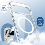 JETech Google Pixel 11 Pro Manyetik �effaf K�l�f-Clear