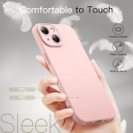 JETech nce iPhone 15 Plus Mat Klf-Pink