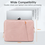 JETech MacBook Air/Pro �anta (16 in�)-Pink