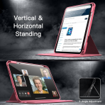 JETech Rotating iPad 10.Nesil Klf (10.9 in)-Pink