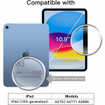 JETech Rotating iPad 10.Nesil Klf (10.9 in)-Navy
