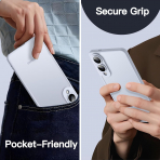 JETech Samsung Galaxy S25 Edge �nce Fit K�l�f-IcyBlue