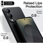 JETech Samsung Galaxy S25 Edge nce Klf-Black