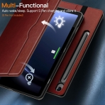 JETech Galaxy Tab S9 FE Standl Folio Klf-Brown