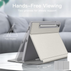 JETech Samsung Galaxy Tab S9 FE Standl Klf-Silver
