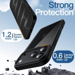 JETech �effaf iPhone 18 Pro Max Bumper K�l�f-Black