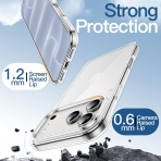 JETech �effaf iPhone 18 Pro Max Bumper K�l�f-Clear