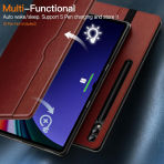 JETech Standl Folio Galaxy Tab S9/S10 Ultra Klf-Brown