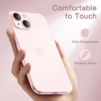JETech Ultra nce iPhone 15 Plus Mat Klf-Pink