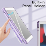 JETech iPad 9/8/7.Nesil Standl Klf (10.2 in)-Light Purple