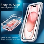 JETech Apple iPhone 15 Temperli Cam Ekran Koruyucu (3 Adet)