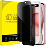 JETech iPhone 15 Privacy Ekran Koruyucu (2 Paket)