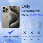 JETech iPhone 15 Pro Max Privacy Ekran Koruyucu (2 Paket)