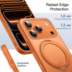 JETech iPhone 17 Pro Max 360 Dndrlebilir Klf-Orange