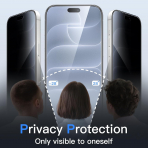 JETech iPhone 18 Pro Max Gizlilik Ekran Koruyucu