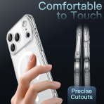 JETech iPhone 18 Pro Max Manyetik �nce K�l�f-Clear