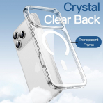 JETech iPhone 18 Pro Max Manyetik �effaf K�l�f-Clear