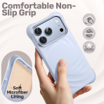 JETech iPhone 18 Pro Max Manyetik Silikon K�l�f-Glacier