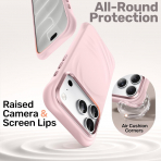 JETech iPhone 18 Pro Max Manyetik Silikon K�l�f-Light Pink