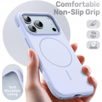 JETech iPhone 18 Pro Max Manyetik Silikon K�l�f-Glacier