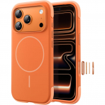 JETech iPhone 18 Pro Max Manyetik Silikon K�l�f-Orange